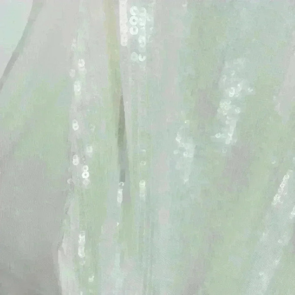 NEW! AMSALE Sequin Mini Dress with Tulle Overlay - Picture 4 of 6